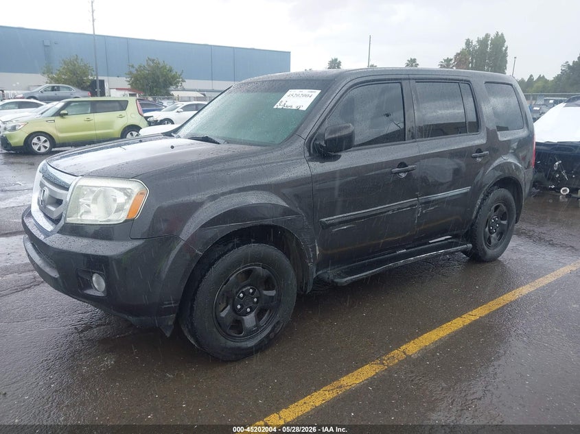 Vin: 5fnyf4h24bb078459, lot: 45699732, honda pilot lx 20112