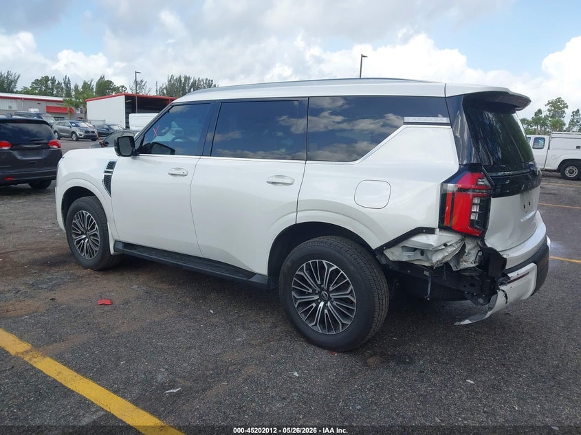 Vin: jn8ay3ba3s9000405, lot: 45699740, nissan armada sl 2wd 20253