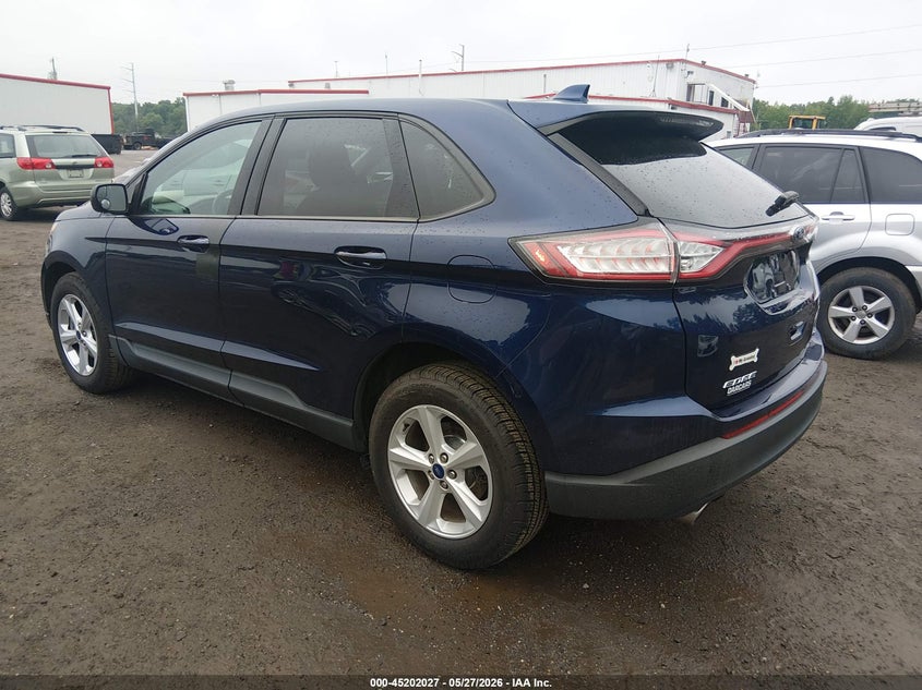 Vin: 2fmpk4g97gbc49968, lot: 45699755, ford edge se 20163