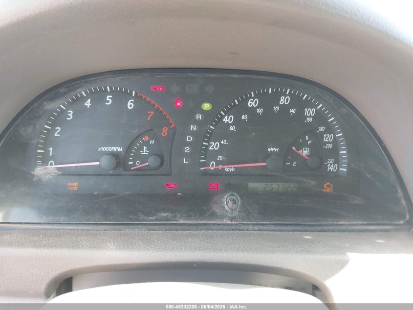 2004 Toyota Camry Le/Xle VIN: JTDBE32K940276967 Lot: 45202205