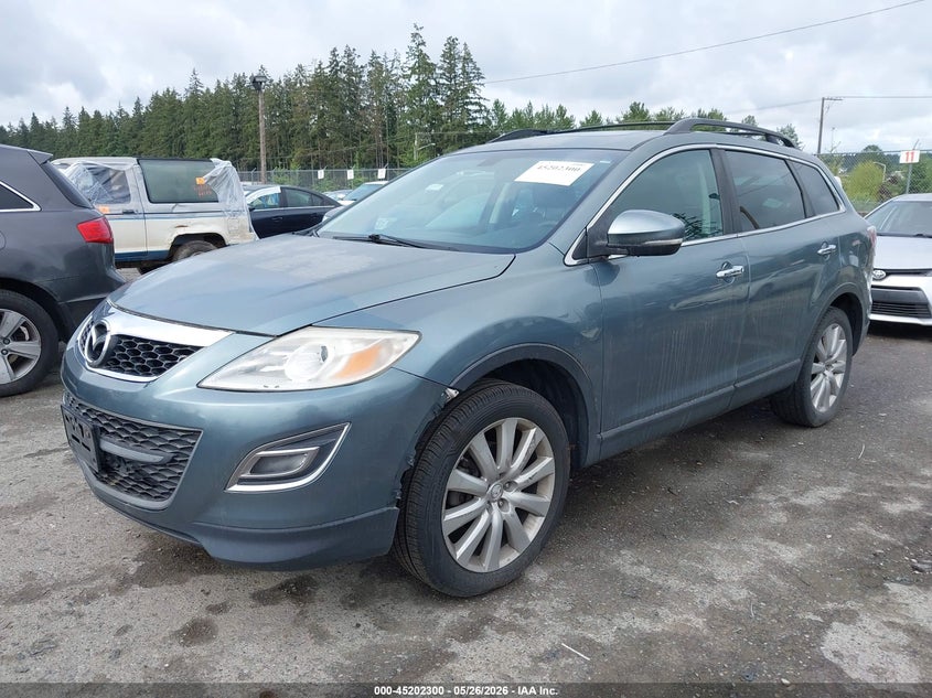 2010 Mazda Cx-9 3.7 Cx-9 Grand Touring turquoise Lot 111045202300 Vin JM3TB3MV4A0226033