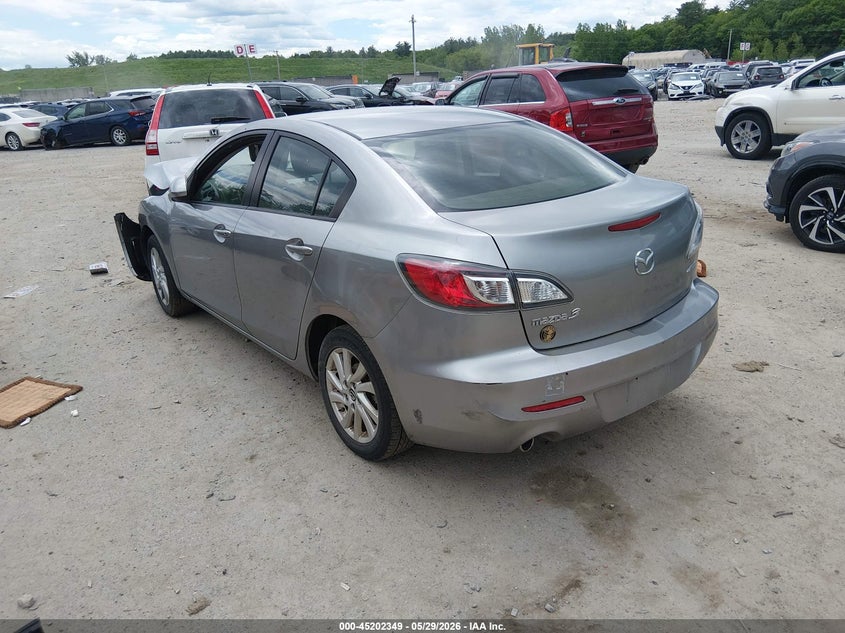 2012 Mazda 3 2.0 I Touring silver Lot 111045202349 Vin JM1BL1V89C1648214