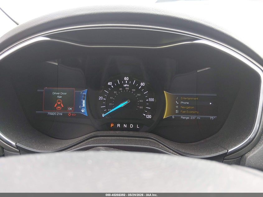 2020 FORD FUSION SEDAN 2.0L I-4 DOHC, VVT, 141HP