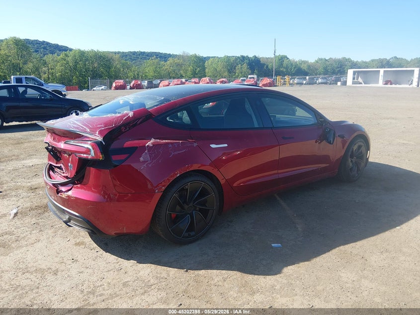 Vin: 5yj3e1et9tf173366, lot: 45700126, tesla model 3 performance all-wheel drive 20264