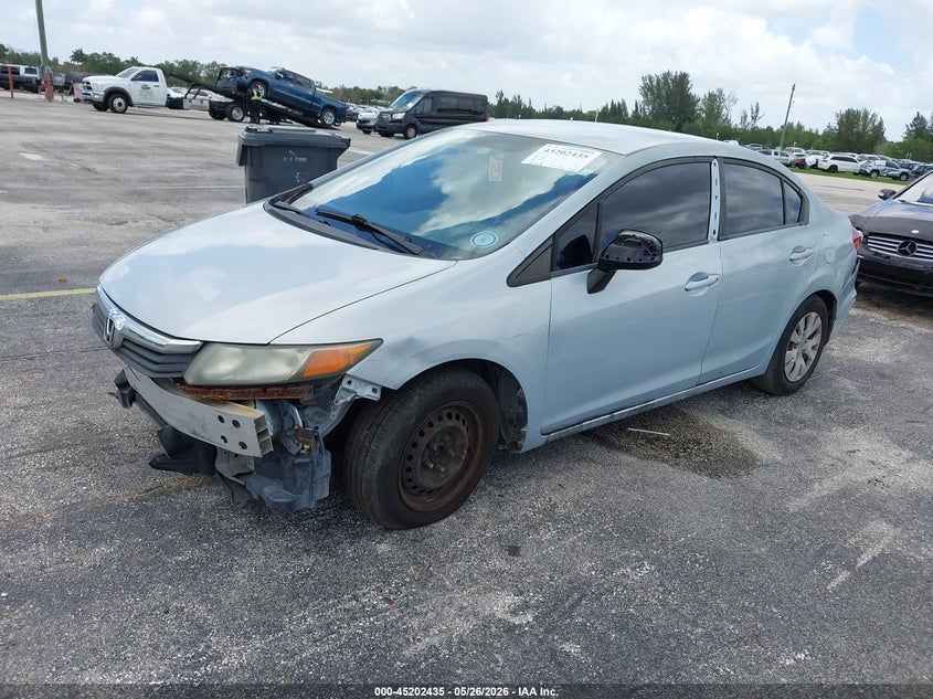 2012 Honda Civic Lx 2HGFB2F54CH530072 photo 1
