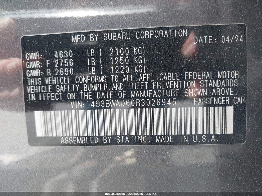 AtlanticExpress - Subaru Legacy