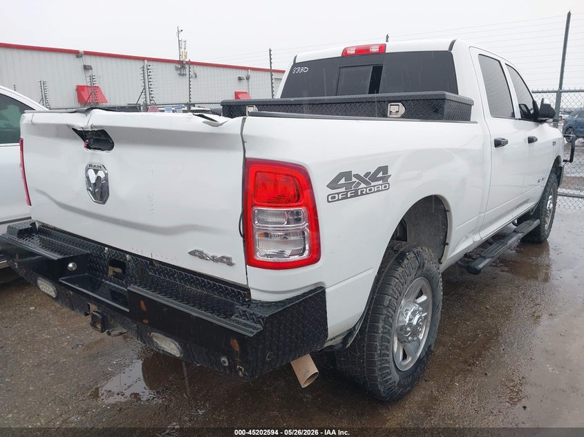 Vin: 3c6ur5cj2ng298330, lot: 45700335, ram 2500 tradesman  4x4 6'4 box 20224