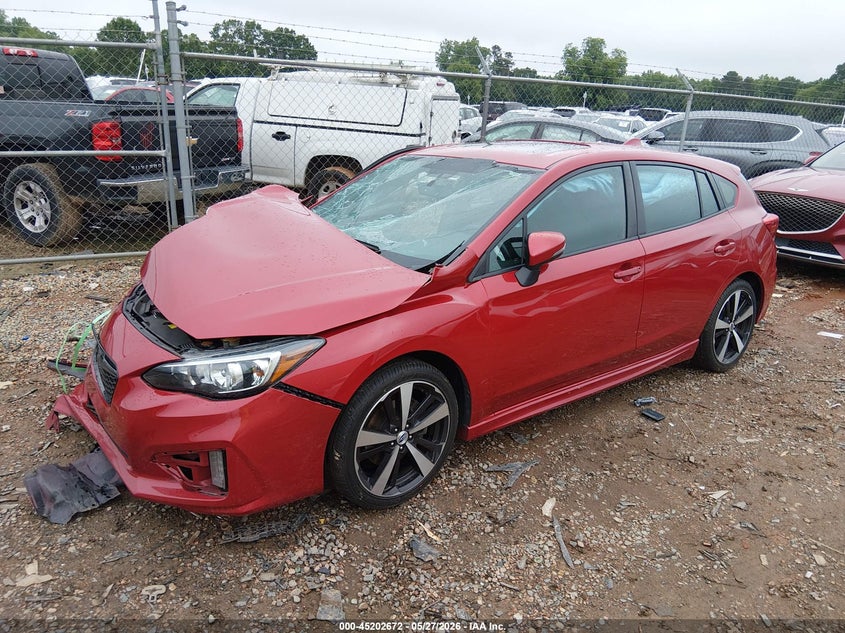 Vin: 4s3gtam68h3718013, lot: 45700413, subaru impreza 2.0i sport 20172