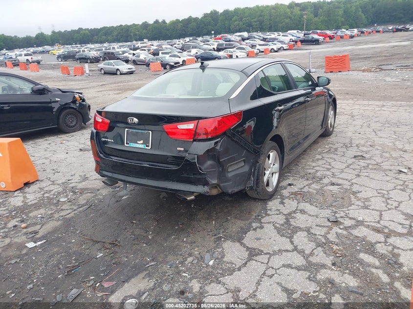 Vin: 5xxgm4a75eg282387, lot: 45700476, kia optima lx 20144