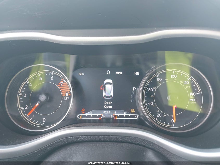 2018 JEEP CHEROKEE SPORT UTILITY VEHICLE 3.2L V-6 DOHC, 271HP
