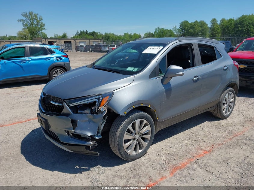 Vin: kl4cjesb7kb852496, lot: 45700603, buick encore awd preferred 20192
