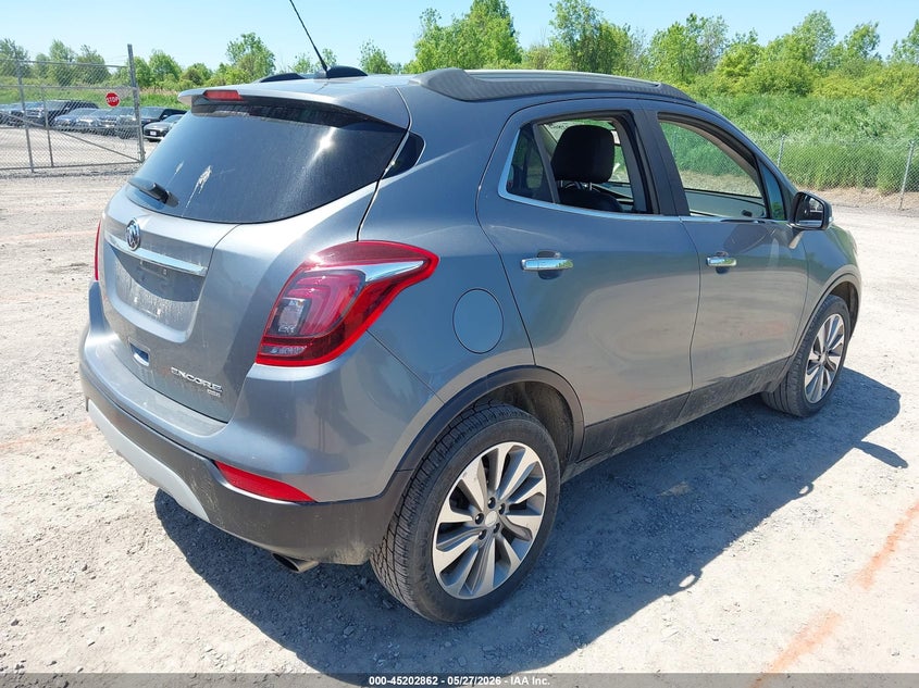Vin: kl4cjesb7kb852496, lot: 45700603, buick encore awd preferred 20194