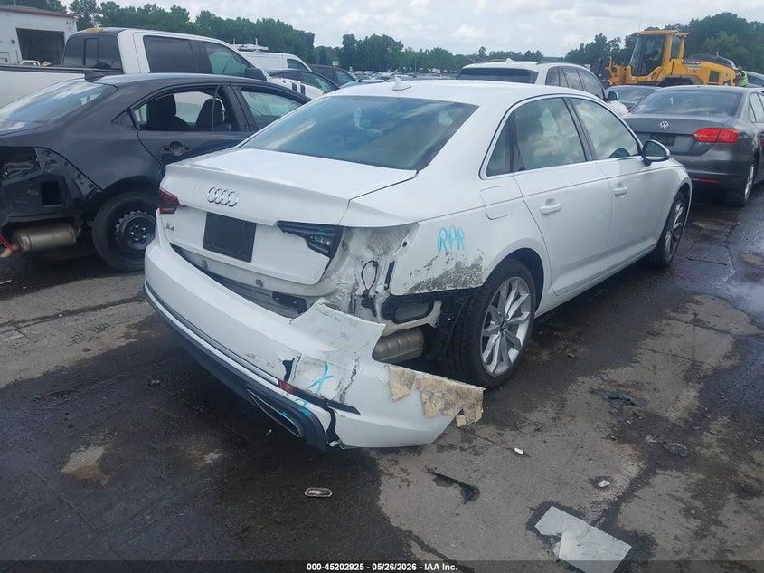Vin: waugmaf49ka060548, lot: 45700666, audi a4 40 premium 20194