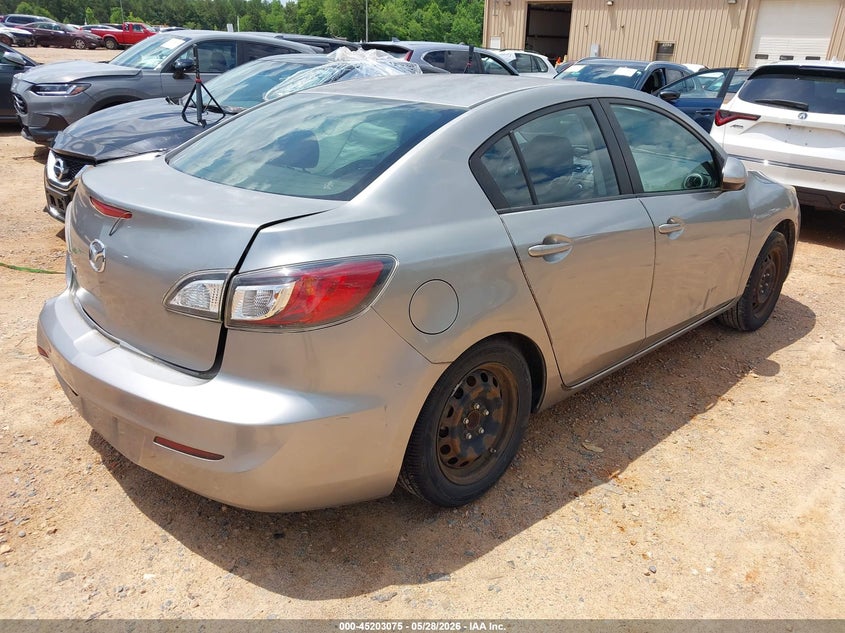 2012 Mazda 3 2.0 I Sport silver Lot 111045203075 Vin JM1BL1UF7C1592824