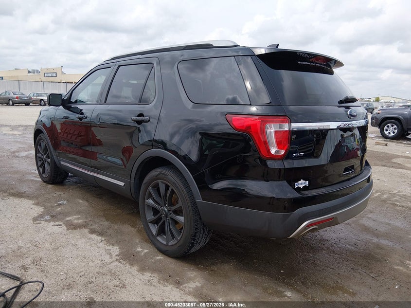 Vin: 1fm5k7d82hgc21185, lot: 45700828, ford explorer xlt 20173