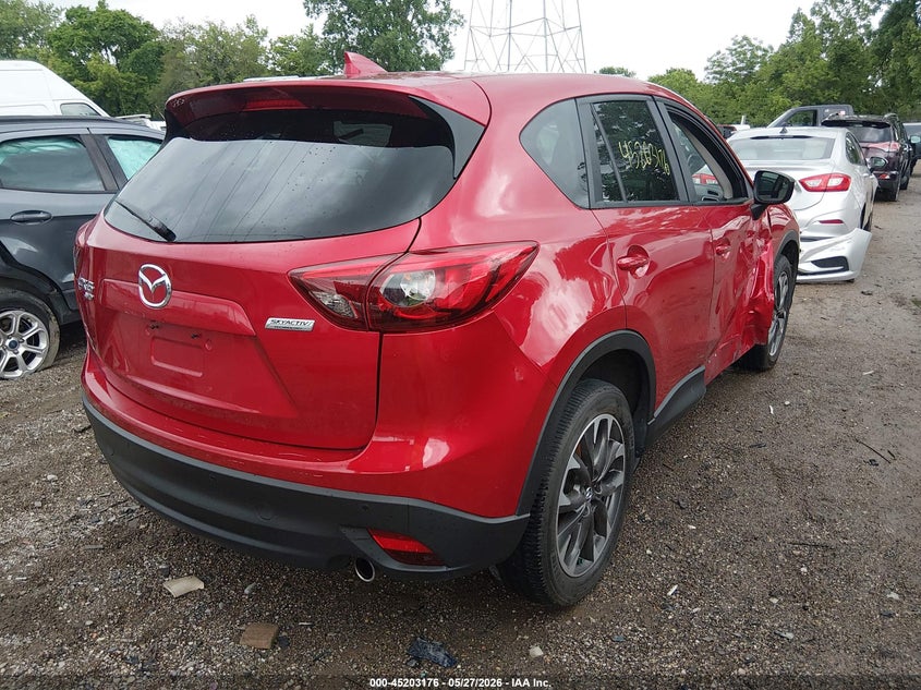 Vin: jm3ke4dy6g0659252, lot: 45700917, mazda cx-5 grand touring 20164