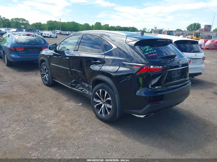 Vin: jtjbarbz3f2041237, lot: 45700921, lexus nx 200t f sport 20153