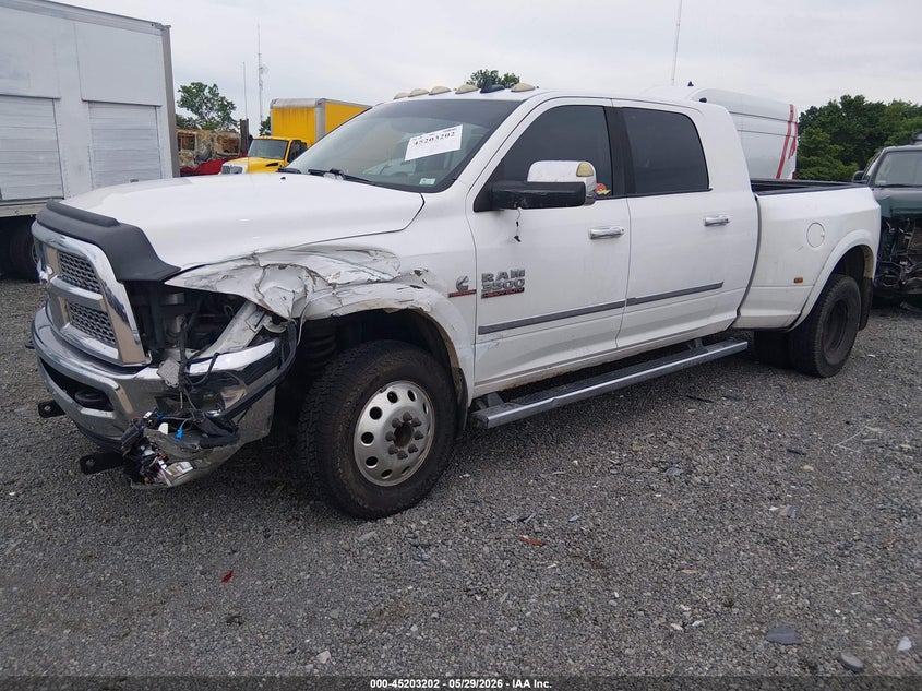 2014 Ram 3500 Ram Laramie white Lot 111045203202 Vin 3C63RRML2EG137303