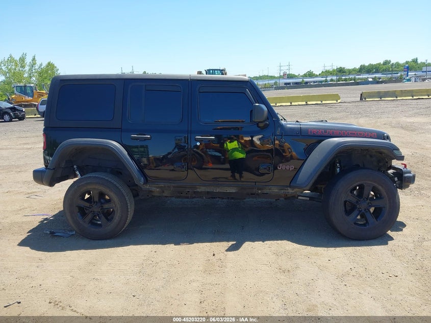 2018 Jeep Wrangler Unlimited Rubicon 4X4 VIN: 1C4HJXFN0JW141600 Lot: 45203220