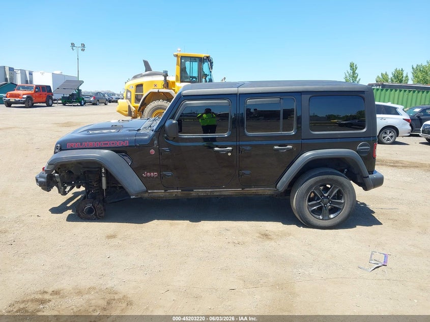 2018 Jeep Wrangler Unlimited Rubicon 4X4 VIN: 1C4HJXFN0JW141600 Lot: 45203220