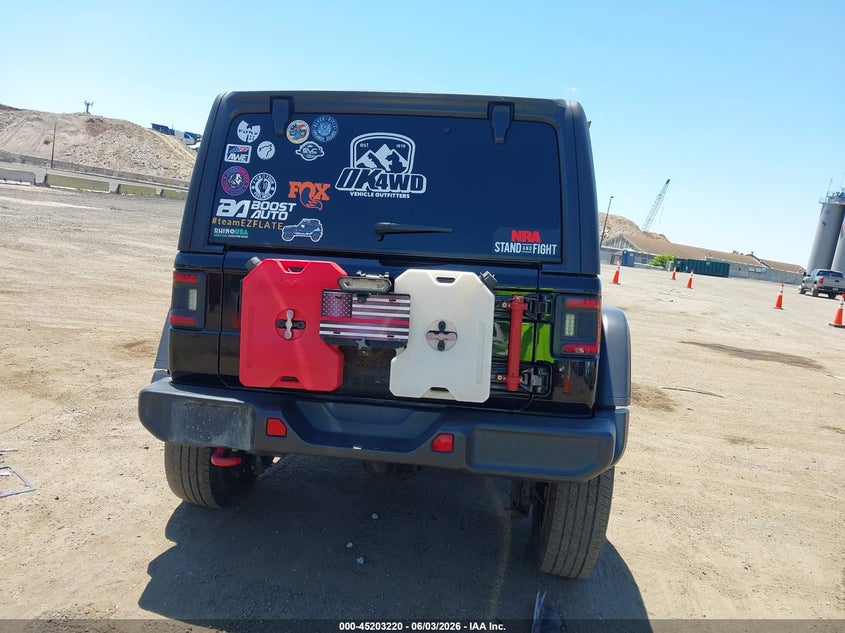 2018 Jeep Wrangler Unlimited Rubicon 4X4 VIN: 1C4HJXFN0JW141600 Lot: 45203220