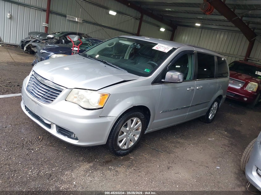 Vin: 2c4rc1cg2cr124665, lot: 45700975, chrysler town & country touring-l 20122