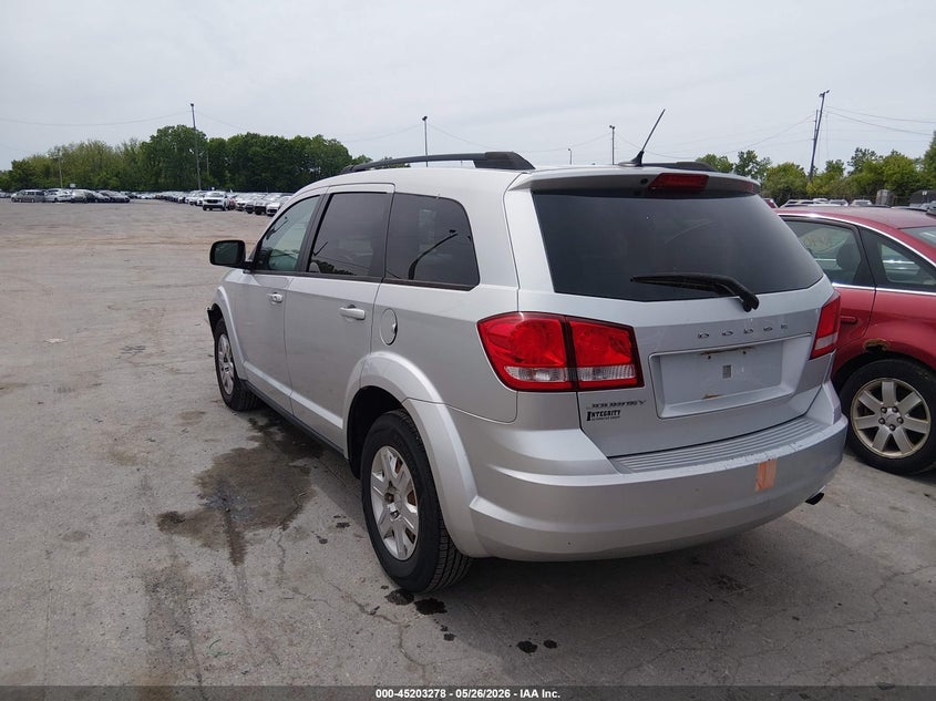 2012 Dodge Journey 2.4 Se/avp Silver Lot 111045203278 Vin 3C4PDCAB2CT282962