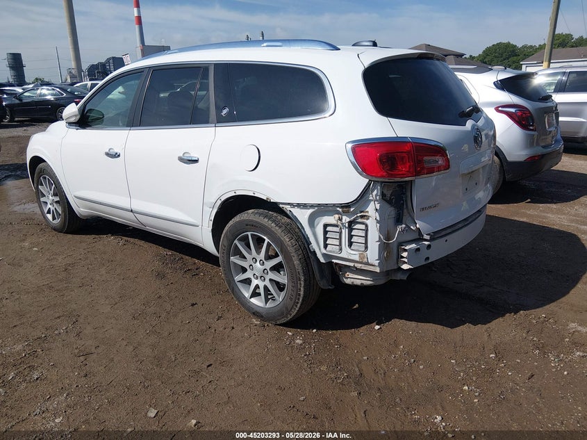 Vin: 5gakrbkd4hj349275, lot: 45701035, buick enclave leather 20173