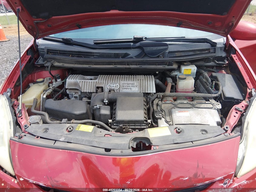 2012 Toyota Prius 1.8 Three red Lot 111045203354 Vin JTDKN3DU7C1573923