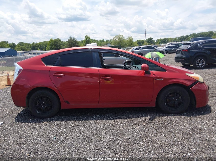 2012 Toyota Prius 1.8 Three red Lot 111045203354 Vin JTDKN3DU7C1573923