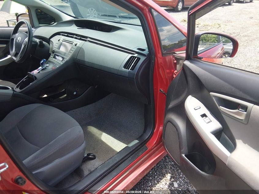 2012 Toyota Prius 1.8 Three red Lot 111045203354 Vin JTDKN3DU7C1573923
