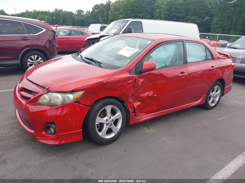 2012 Toyota Corolla 1.8 S red Lot 111045203355 Vin 5YFBU4EE0CP053977