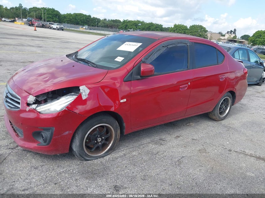 Vin: ml32f3fj1hhf09610, lot: 45701234, mitsubishi mirage g4 es 20172