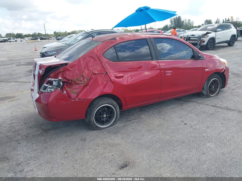 Vin: ml32f3fj1hhf09610, lot: 45701234, mitsubishi mirage g4 es 20174