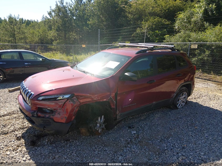 Vin: 1c4pjlab2hw661566, lot: 45701256, jeep cherokee sport fwd 20172