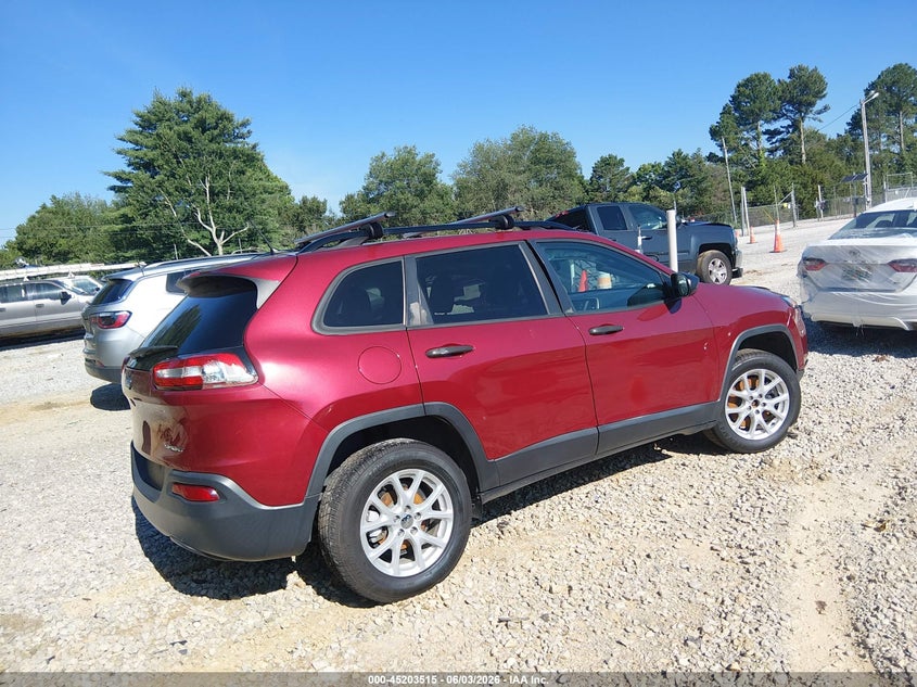 Vin: 1c4pjlab2hw661566, lot: 45701256, jeep cherokee sport fwd 20174