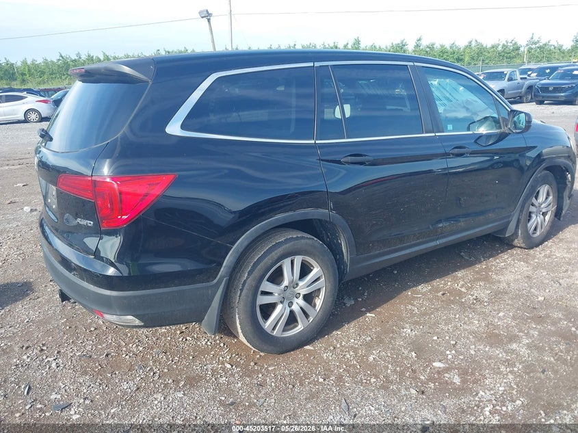 Vin: 5fnyf6h12hb041664, lot: 45701258, honda pilot lx 20174