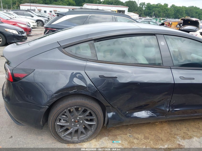 2025 Tesla Model 3 Long Range Rear-Wheel Drive/Standard Rear-Wheel Drive VIN: 5YJ3E1EA3SF908601 Lot: 45203555