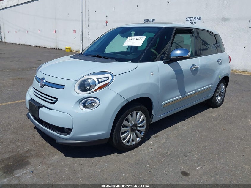 Vin: zfbcfach7ez029598, lot: 45701387, fiat 500l lounge 20142