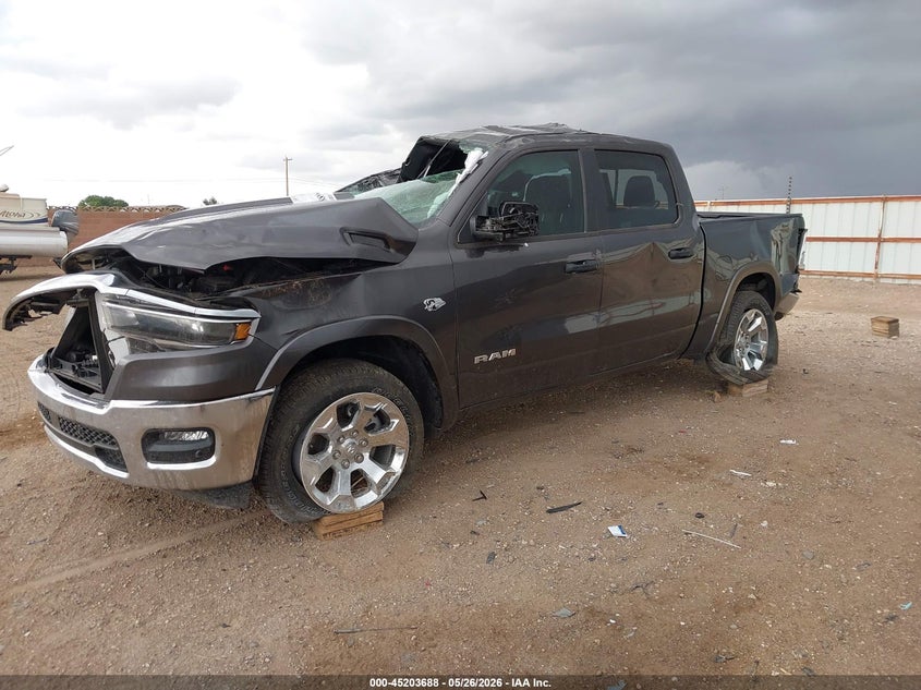 Vin: 1c6srfftxtn227892, lot: 45701428, ram 1500 big horn  4x4 5'7 box 20262