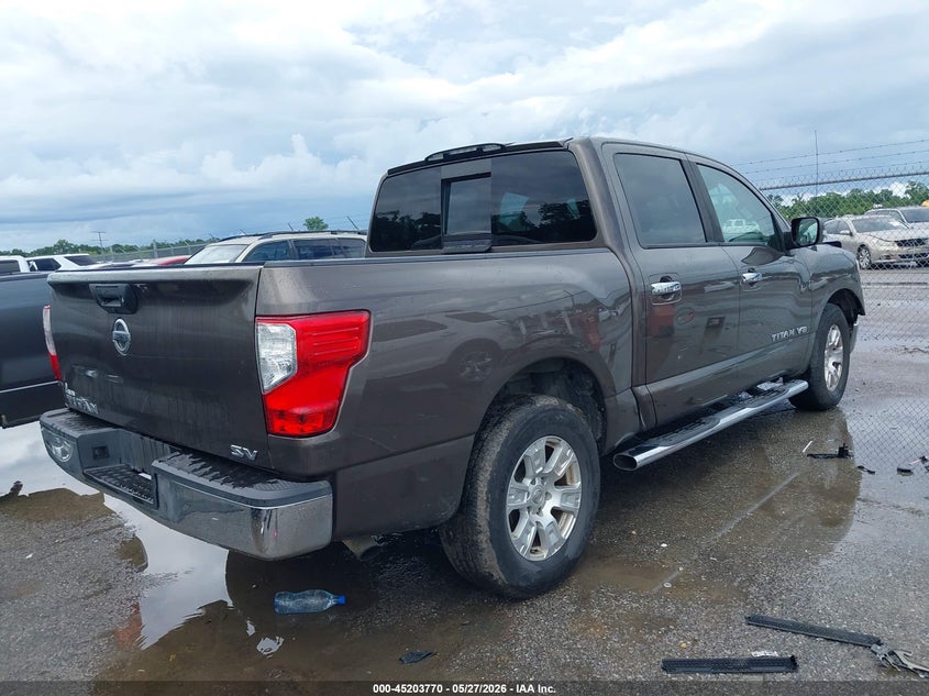 Vin: 1n6aa1ek4jn500570, lot: 45701511, nissan titan sv 20184