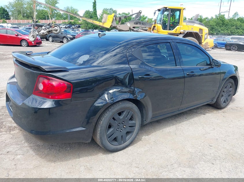 Vin: 1c3cdzab9cn242819, lot: 45701512, dodge avenger se 20124