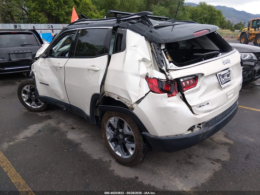 Vin: 3c4njdcb4jt373036, lot: 45701673, jeep compass limited 4x4 20183
