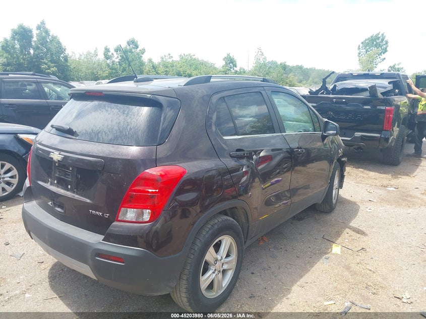 Vin: kl7cjlsb1fb089095, lot: 45701721, chevrolet trax lt 20154