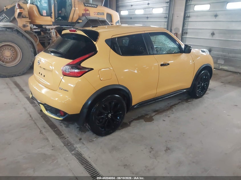 Vin: jn8af5mv3gt656938, lot: 45701745, nissan juke sv 20164