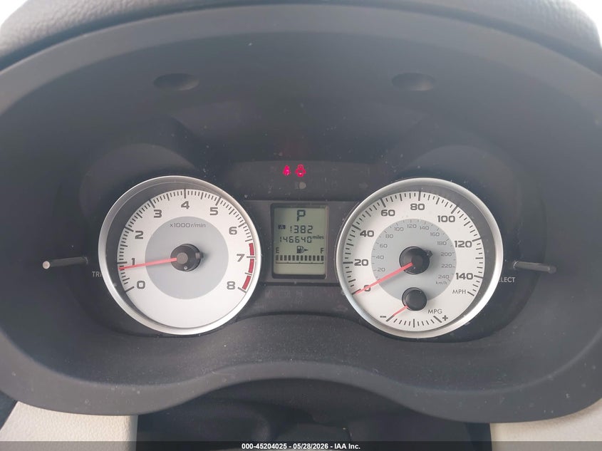 2013 SUBARU IMPREZA SEDAN 2.0L H-4 DOHC, VVT, 148HP