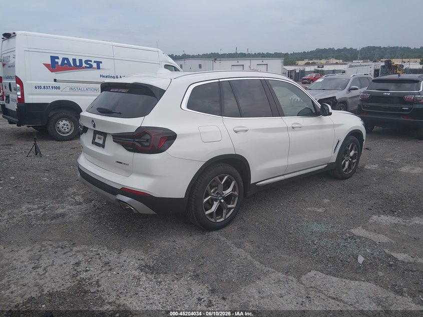 2022 BMW X3 2.0L I-4 DI, DOHC, V(VIN: 5UX53DP02N9N21992
