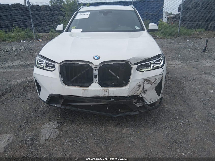 2022 BMW X3 2.0L I-4 DI, DOHC, V(VIN: 5UX53DP02N9N21992