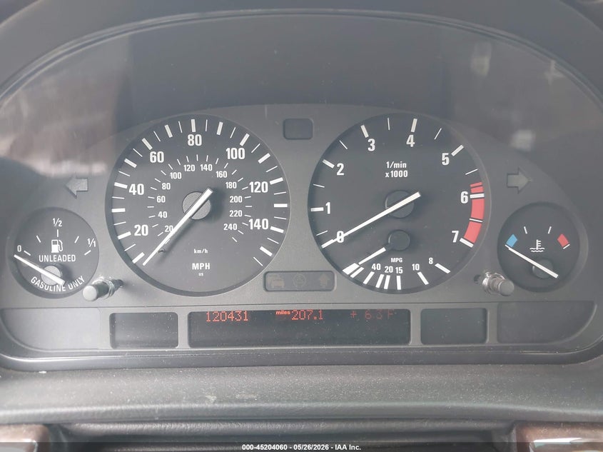 2000 BMW 740Il VIN: WBAGH8340YDP08450 Lot: 45204060
