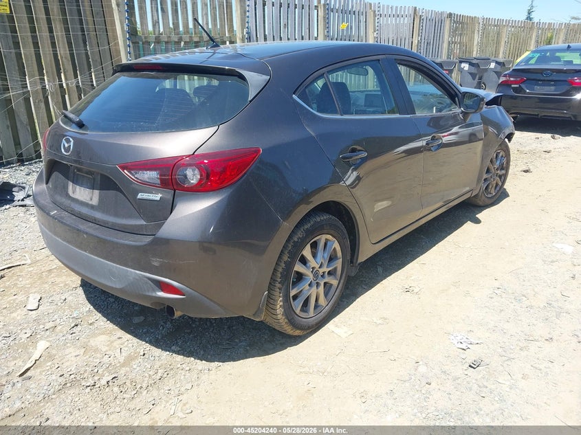 Vin: 3mzbm1l76fm229796, lot: 45701981, mazda mazda3 i touring 20154